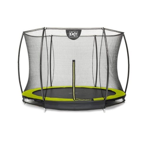 EXIT Silhouette 305 (10ft) ground trampolin Lime + safetynet