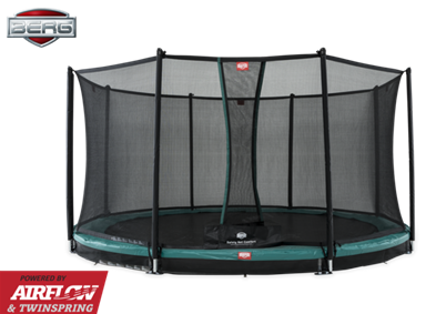 BERG Champion Inground 430 green + Safety net Comfort