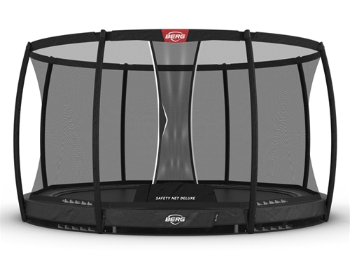 BERG Elite InGround 380 grey + safety net Deluxe