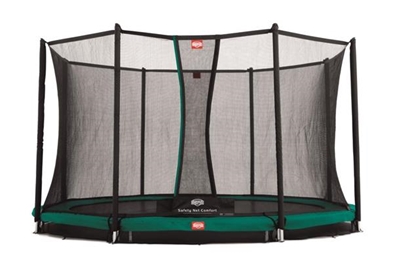 BERG Favorit Inground 380 green + Safety net Comfort