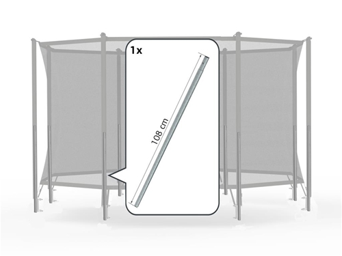 Stolp 32mm (bundrør 108cm.) BERG comfort sikkerhedsnet 2019