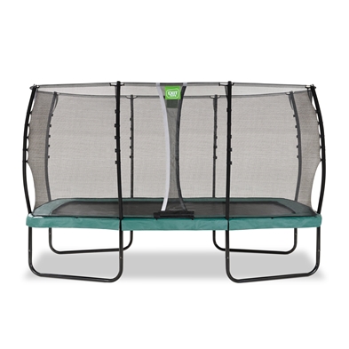 EXIT Allure trampolin 244x427cm. green  + Safetynet 