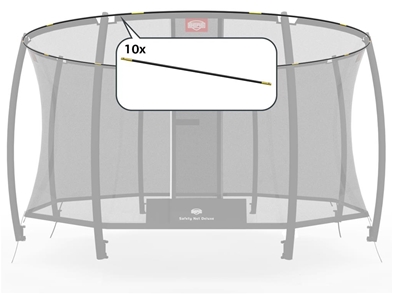 Glasfiberring til Safety net BERG Grand deluxe 350 oval