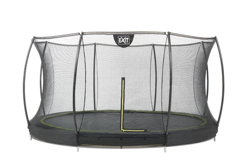 EXIT Silhouette 427 (14ft) ground trampolin Black + safetynet