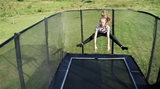 EXIT PeakPro trampoline 275x458cm - black