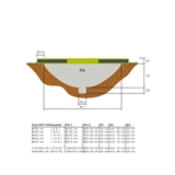 EXIT Silhouette 305 (10ft) ground trampolin Lime + safetynet