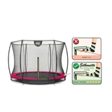 EXIT Silhouette 366 (12ft) ground trampolin Pink + safetynet
