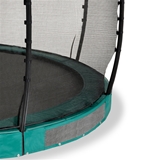 EXIT Allure Premium nedgravet trampolin ø427cm grøn + sikkerhedsnet