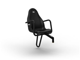 BERG Duoseat deluxe sort (XL-frame)