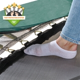 EXIT Allure Classic nedgravet trampolin ø427cm grøn + sikkerhedsnet