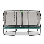 EXIT Allure trampolin 244x427cm. green  + Safetynet 